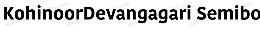 KohinoorDevangagari Semibold字体转换